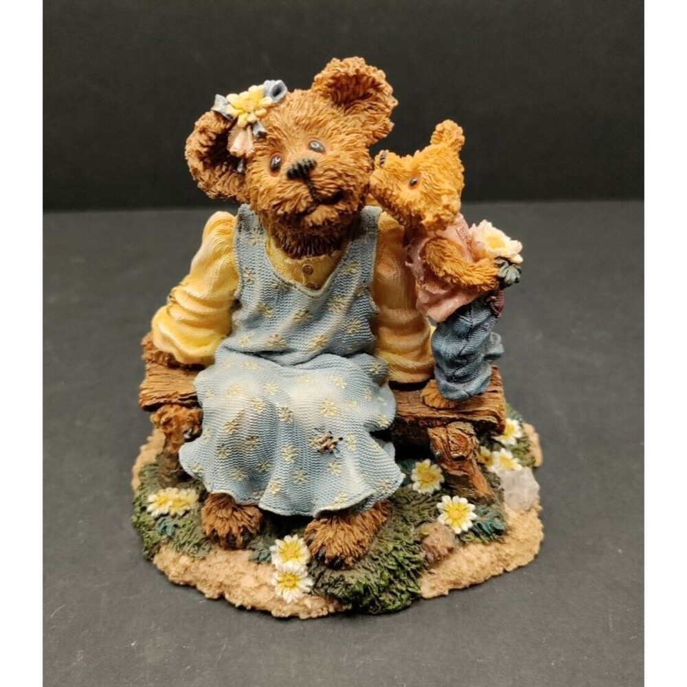 Boyds Bears Figurine Momma McBruin With Munchkin"I Love You" #82508 W/Box 2001